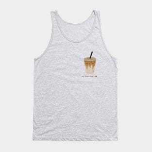 +1 Iced coffee pixel art Tank Top